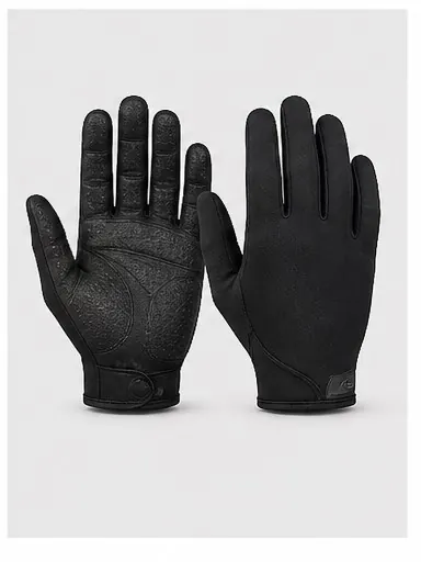Long-Finger Gloves — Black